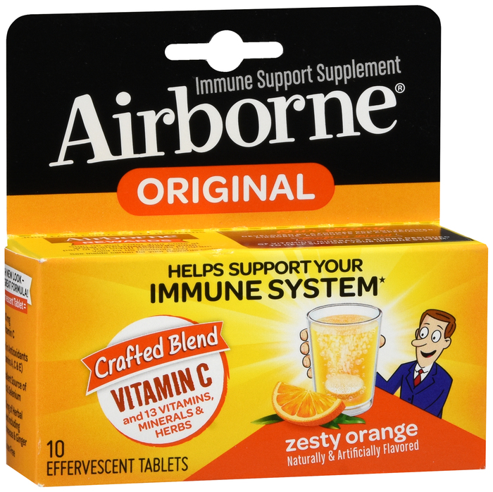 Airborne Orange Vitamin C Effervescent Tablets 10ct