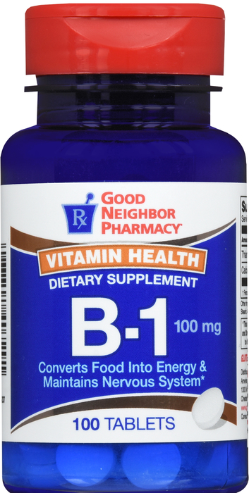 Good Neighbor Pharmacy Vitamin B-1 100mg Tablets 100ct