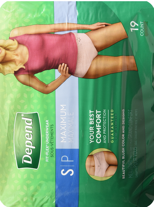 Depend Underwear Maxi Small Woman 2x19ct