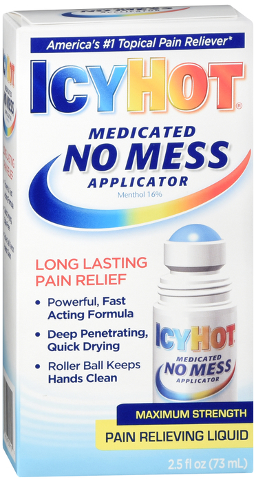 Icy Hot Pain Relieving Liquid No Mess Applicator 2.5oz