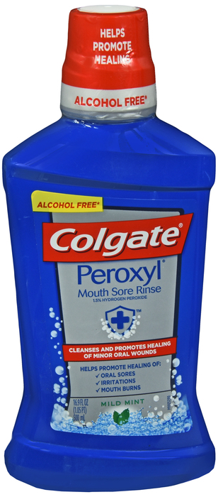 Colgate Peroxyl Mouth Sore Rinse Mint 16oz