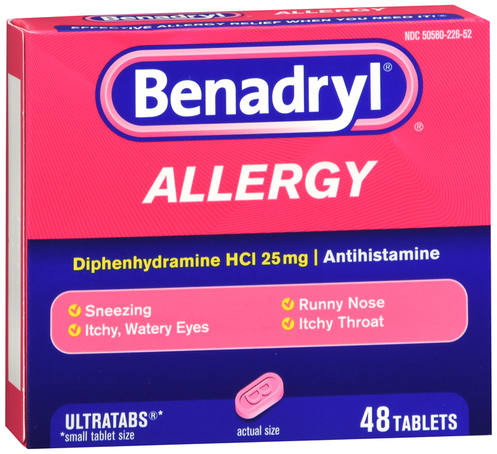 Benadryl Ultratabs Tablets 48ct