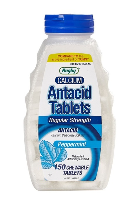 CALCIUM ANTACID PEPPERMINT CHW TAB 150