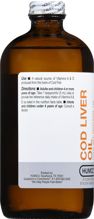 COD LIVER OIL 16OZ HUMCO