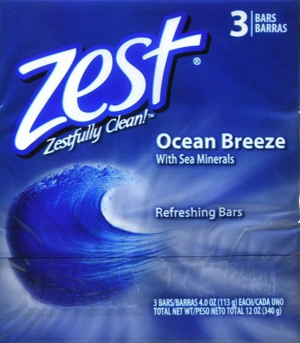 ZEST OCEAN BREEZE BATH BAR 3 PACK 3X4OZ