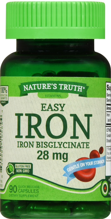 EASY IRON 28MG CAP 90CT NAT TRU