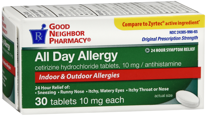 Good Neighbor Pharmacy All Day Allergy 10mg Tablets 30ct