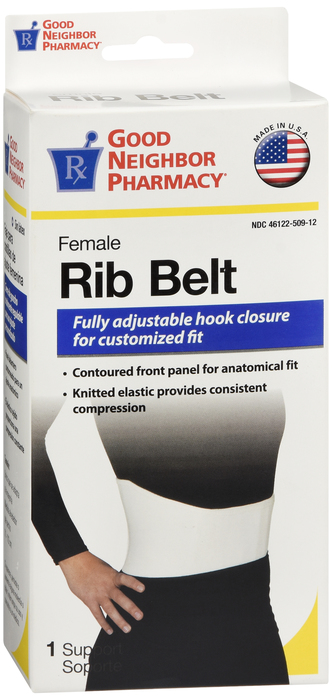 Good Neighbor Pharmacy Female Rib Belt Support White Adjustable 1ct