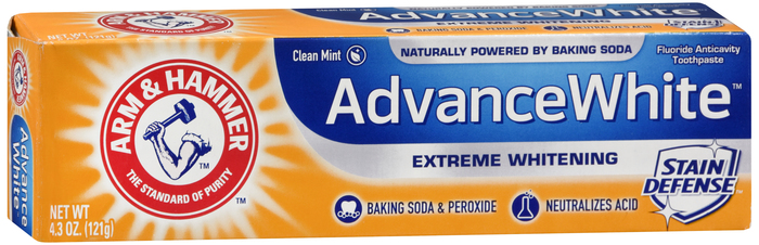 ARM & HAMMER ADVANCE WHITE TOOTHPASTE BAKING SODA & PEROXIDE 4.3OZ