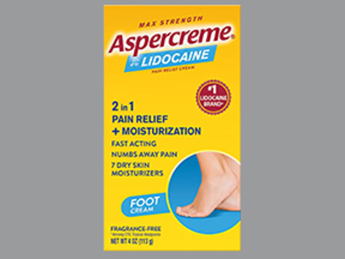 Aspercreme Lidocaine Foot Pain Cream 4oz