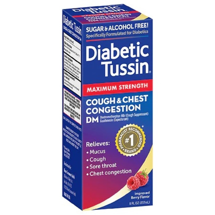 DIABETIC TUSSIN DM MAX STRENGTH LIQ 8OZ