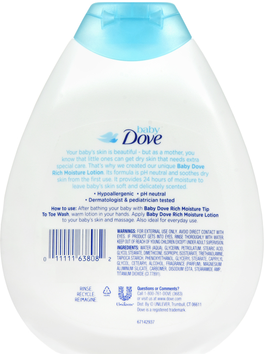 DOVE BABY LOTION RICH MOISTURE 13OZ