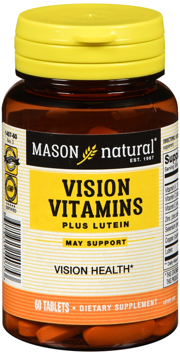 VISION VIT W/LUTEIN TABLETS 60CT MASON