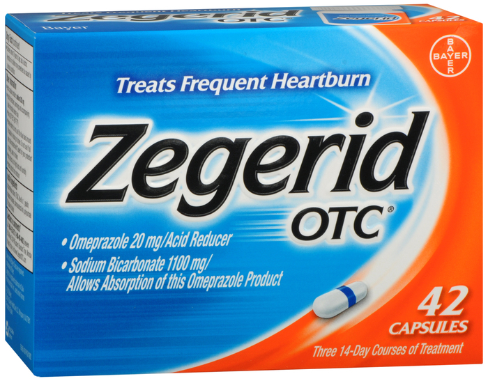 Zegerid OTC 20mg Acid Reducer Capsules 42ct