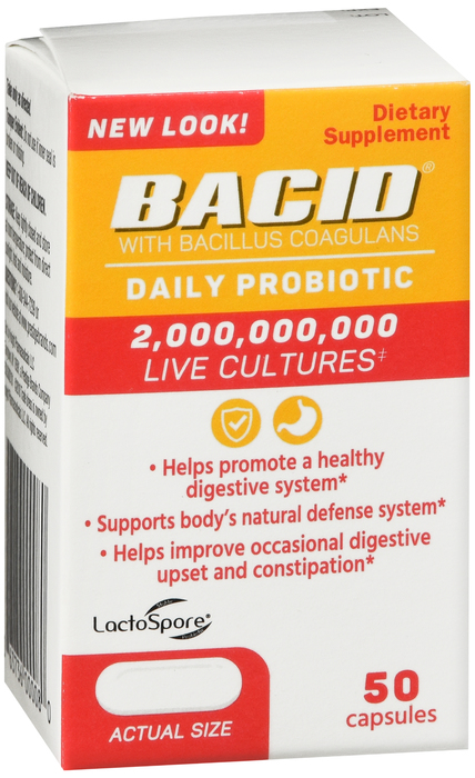 BACID CAPSULES 50CT