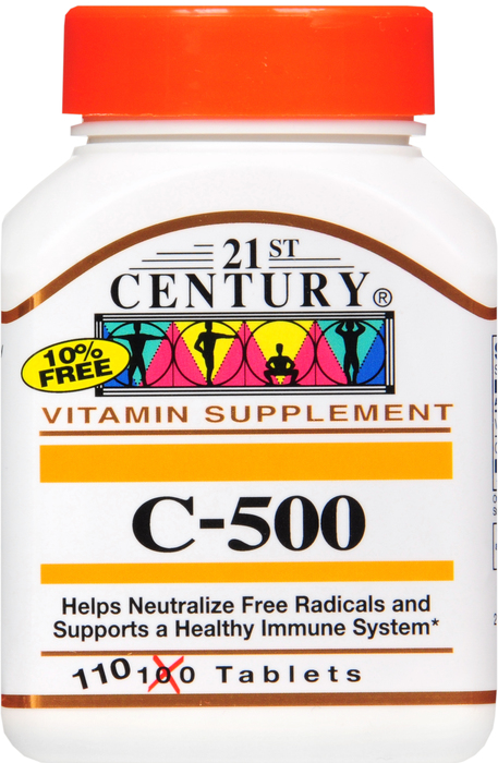 21st Century Vitamin C 500mg Tablets 110ct