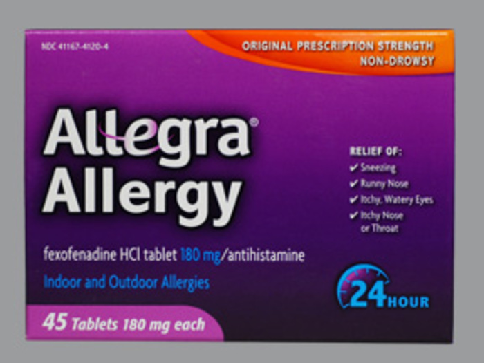 Allegra Indoor/Outdoor Allergy Relief Non-Drowsy, Tablets 45ct