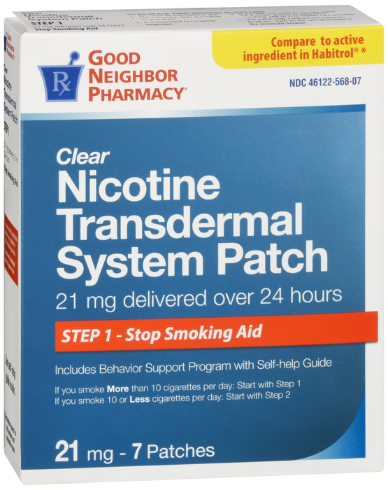 Good Neighbor Pharmacy Nicotine Patch 21mg 7ct