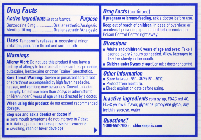 CHLORASEPTIC LOZENGE CITRUS 18CT