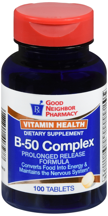 Good Neighbor Pharmacy Vitamin B-50 Complex Prolonged Release Tablets 100ct