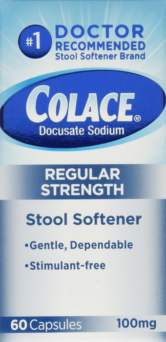 Colace Stool Softener 100mg Capsules 60ct