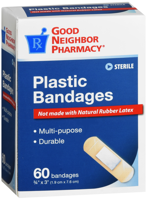 Good Neighbor Pharmacy Plastic Bandage Â¾x3 60ct