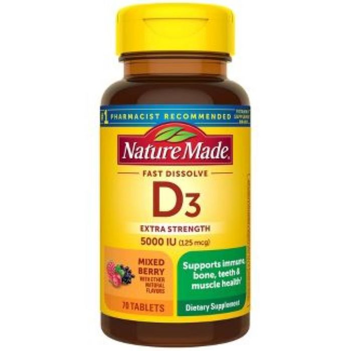 VITAMIN D3 E/S 5000IU TAB MX BRY 70CT NM