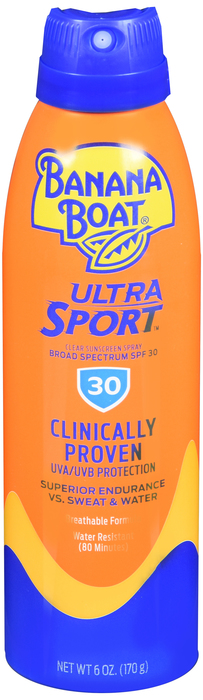 BANANA BOAT ULTRAMIST SPORT PERFORMANCE SUNSCREEN CLEAR SPF30 6OZ