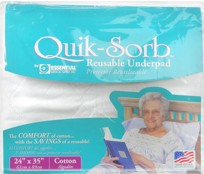 Underpad Quik-Sorb Reusable 24X35" Pad