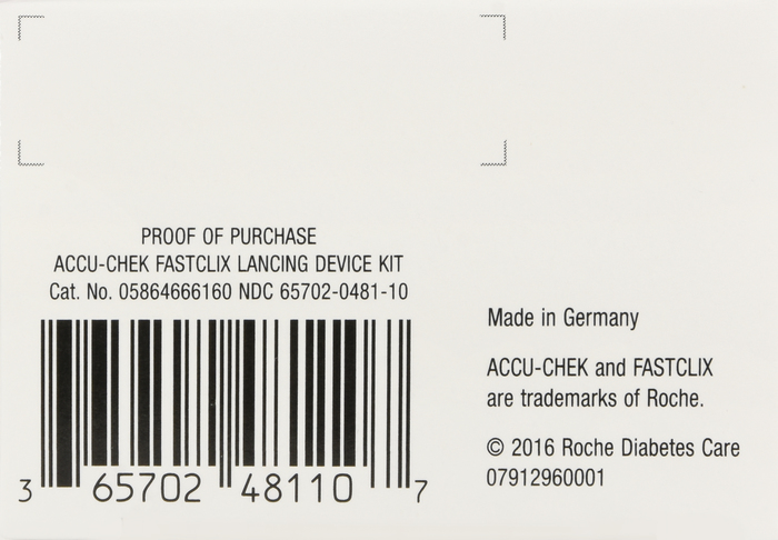 Accu-Chek Fastclix Lancing Device Kit1ct