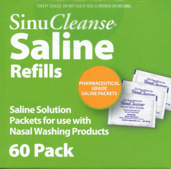 SINUCLEANSE REFILL PACKET 60CT