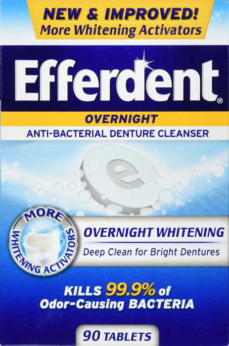 EFFERDENT PM TABLET 90CT