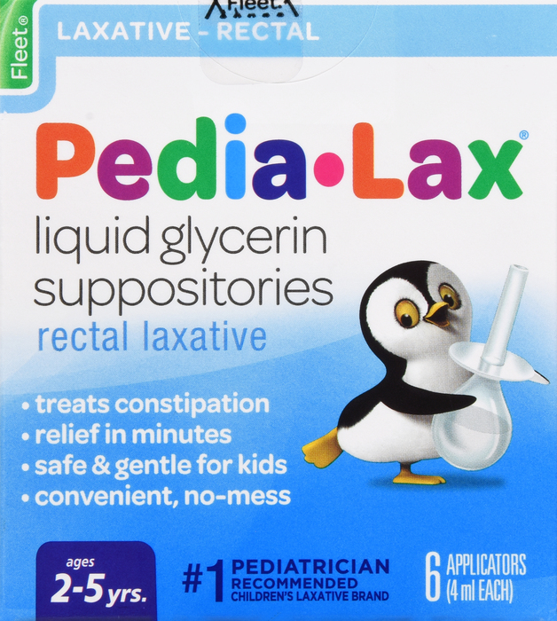 Fleet Children's Pedia-Lax Liquid Glycerin Laxative Suppositories 6ct