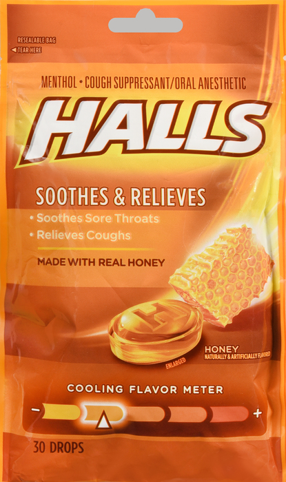 Hall's Soothe Honey Cough Drops 30ct