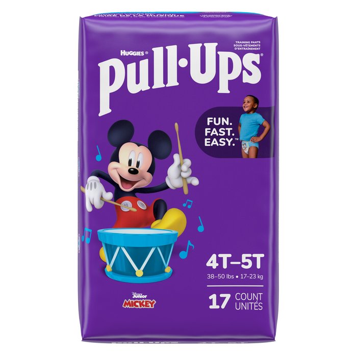 HUGGIES PULL-UPS BOY 4T-5T U/G 4X17CT