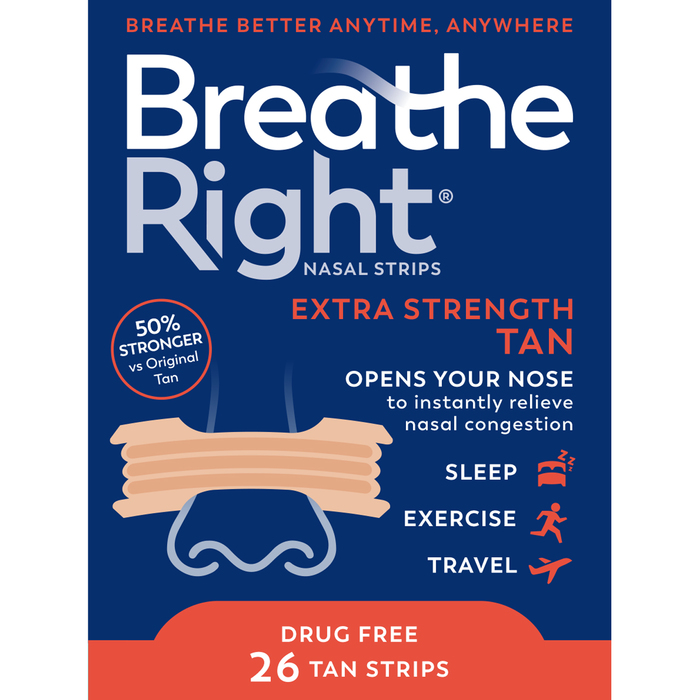 BREATHE RIGHT EXTRA TAN STRIP 26CT