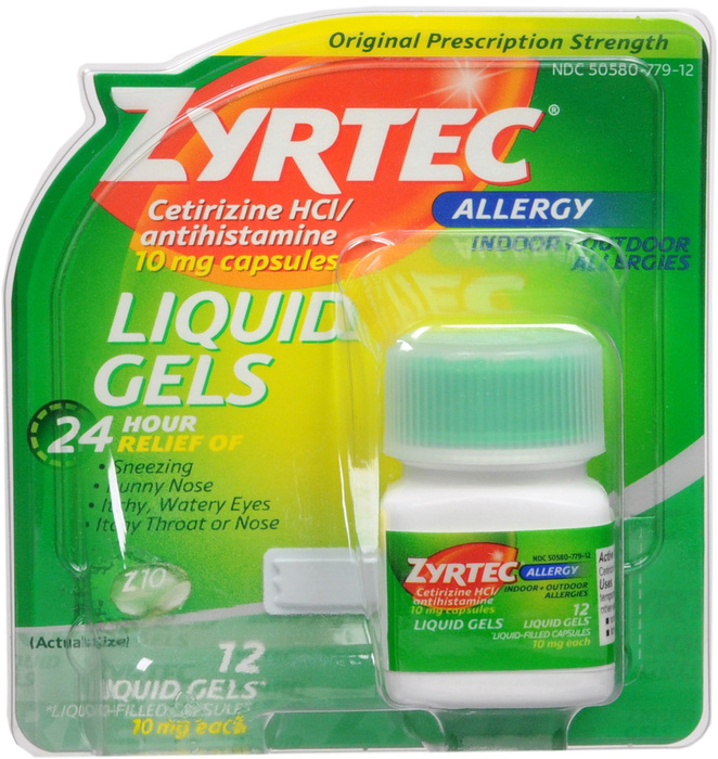 ZYRTEC OTC 10MG LIQUIGELS 12CT