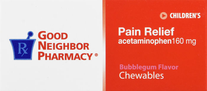 Good Neighbor Pharmacy Children's Pain Relief 160mg Chewable Tablets 24ct