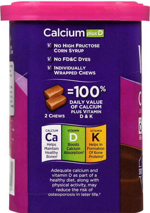 Viactiv Calcium Plus D Chocolate Soft Chews 100ct