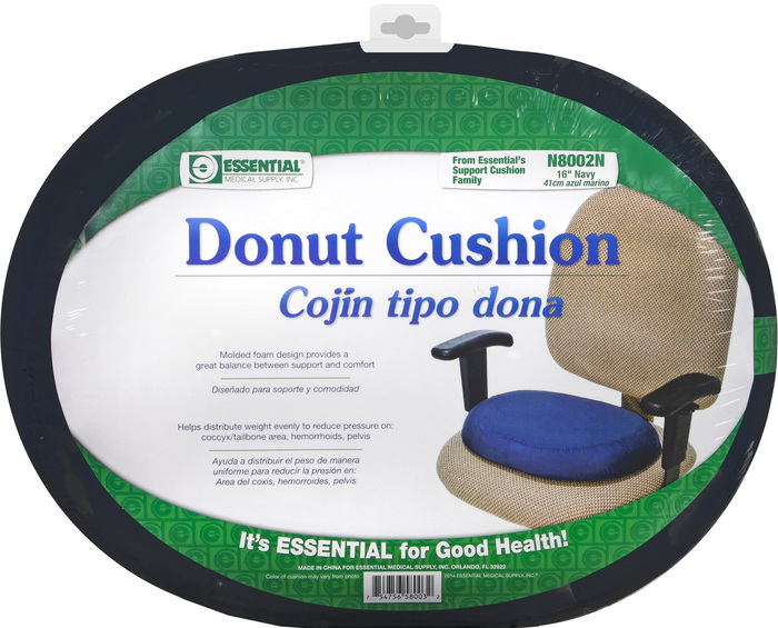 Essential Molded Donut Cushion 16in Navy