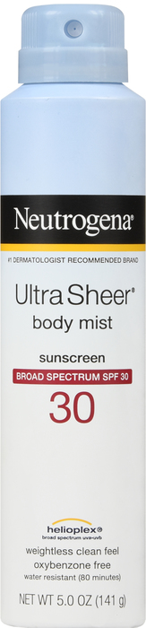 Neutrogena Ultra Sheer Lightweight SPF 30 Sunscreen Spray 5oz