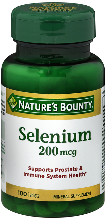 SELENIUM 200MCG TABLET 100CT NAT BOUNTY