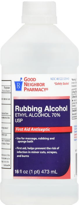 Good Neighbor Pharmacy Alcohol Rubbing Ethyl 70% Liquid 12x16oz