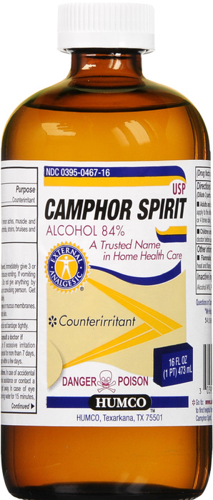 CAMPHOR SPIRIT USP 16OZ HUMCO DS