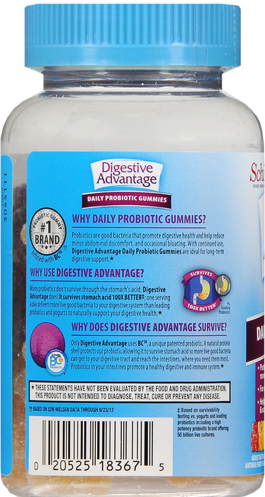 Digestive Advantage Probiotic Gummies 60ct