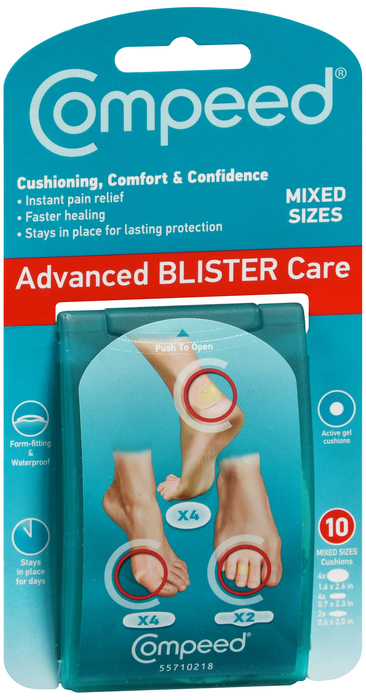 COMPEED BLISTER CARE MIXED SIZES 10CT