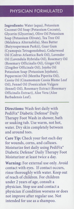 DIABETIC DEF DAILY FOOT WASH 150ML DS