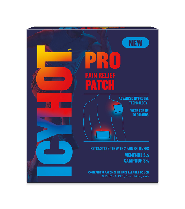 Icy Hot Pro Pain Relief Pat 5ct