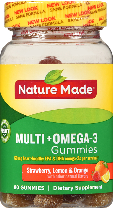 Nature Made MULTI +OMEGA 3 GUMMIES 80ct