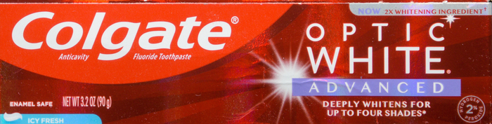 Colgate Optic White Advanced Teeth Whitening Toothpaste, Icy Fresh 3.2oz